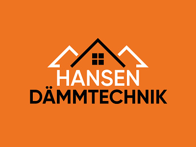 Hansen Dämmtechnik: Logo Design branding corporate design corporate identity design estate house illustration insulation insulation logo logo logodesign roof roof logo vector