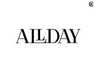 ⚡️ ALLDAY LOGO ⚡️ allday logo branding clothes logo corporate design corporate identity fashion brand fashion logo fashion logos logo logodesign luxury luxury branding luxury logo serifen tshirt logo wear logo