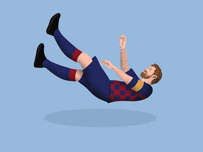 Medemistifikasi Lionel Messi illustration lionel messi procreate