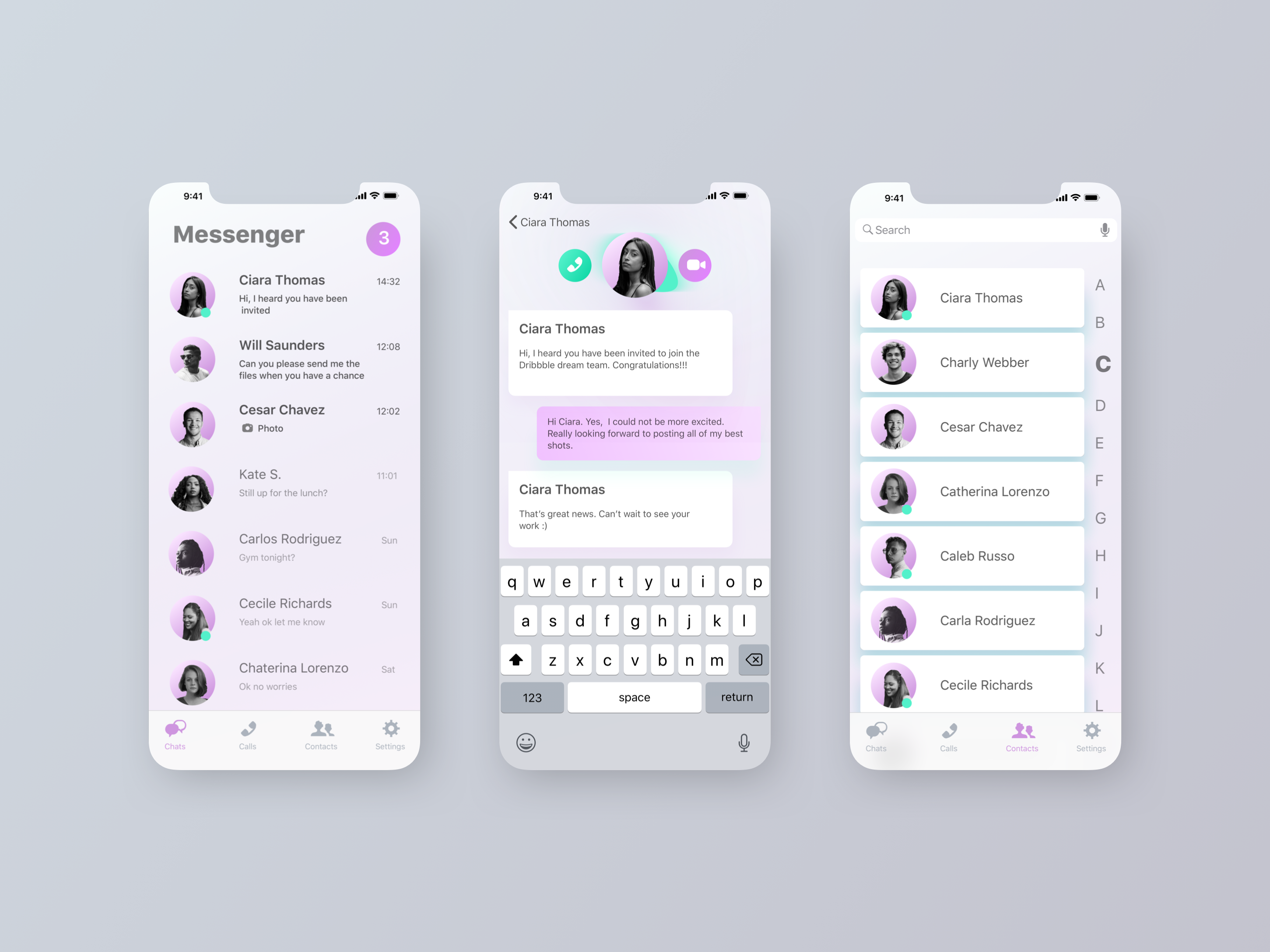 Chat app concept