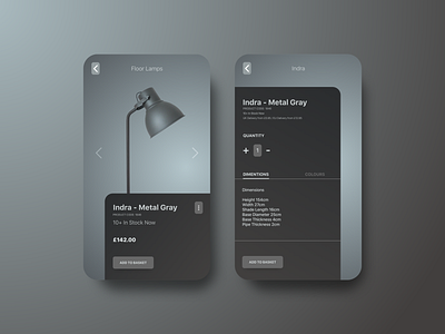 Online Furniture Store App Concept app app design application branding design furniture app ios lamp mobile online shop online store ui ux web