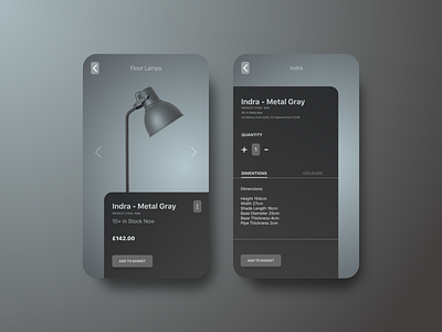 Online Furniture Store App Concept