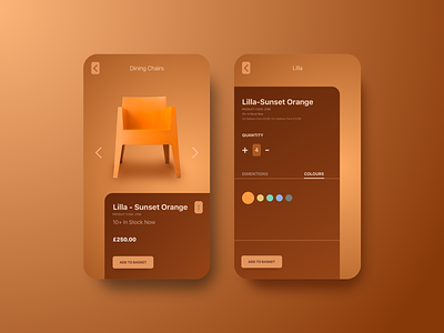Online Furniture Store App Concept app app design application chair design furniture furniture app ios mobile ui ux uxui web