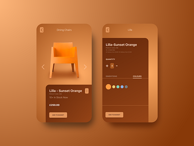 Online Furniture Store App Concept