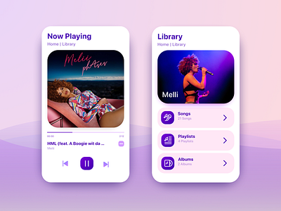 Music App app app design design ios mobile music app music player ui ux uxui web