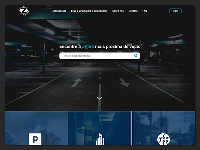 ZPark | UI Design design redesign site ui uidesign uiux ux web