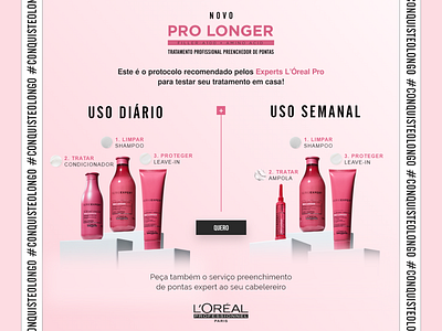 L'Oréal Pro Longer Quiz | UI Landing Page