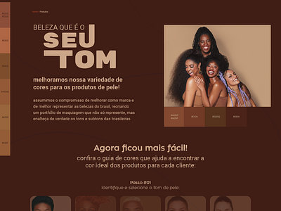 Avon Black Skin | Desktop site brazil design desktop landing page product product design product page ui uidesign ux web