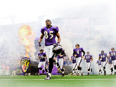 One from the archives baltimore ravens banner compositing digitaria digitaria interactive feature images football hero hero image homepage jwt nfl ravens retouch retouching ui