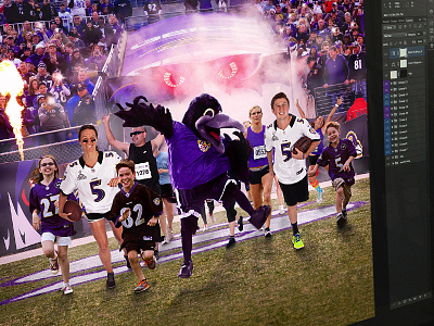 Run It - Ravens baltimore ravens email football marathon nfl photoshop ravens retouch retouching run zach travis zack travis