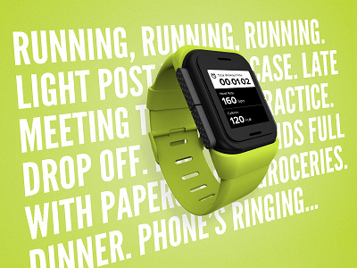 Brand Visual ad brand envoy fitness green smart watch typography watch we are envoy wearable weareenvoy zack travis