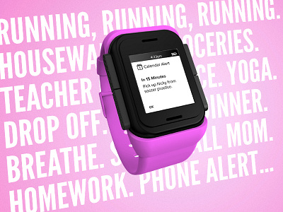 Brand Visual - 02 ad brand envoy fitness pink smart watch typography watch we are envoy wearable weareenvoy zack travis