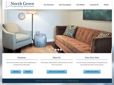 North Grove Counseling Associates blurred background counseling modern responsive slideshow web design website wordpress