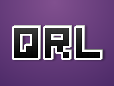 QRL Logo 3d logos typography