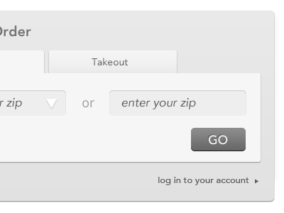 WISDOM - Address Chooser forms layered monochrome tabs ui web