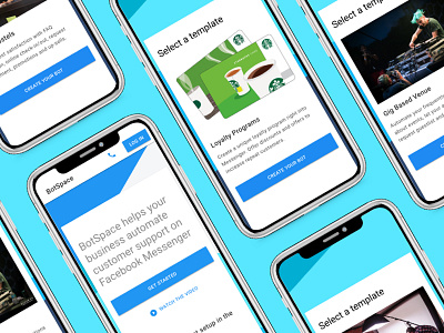 Select Bot Template botspace mobile ui ux web