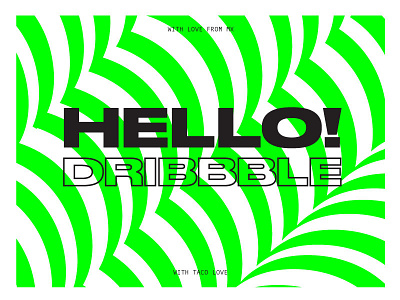 Brave x Dribbble hello! mexico neon patterns type