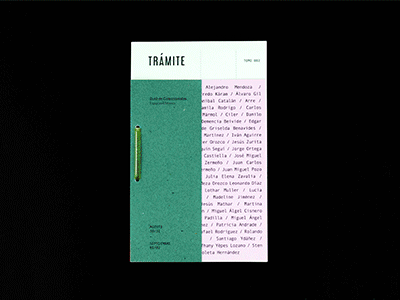 Trámite Catalogue art design editorial exhibition