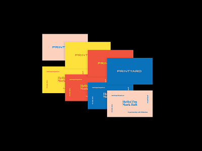 Printyard brand identity branding business card deliverables print