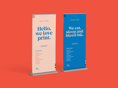 Printyard brand design branding collateral design print rollup