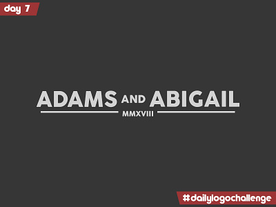 Adams & Abigail dailylogochallenge day 7