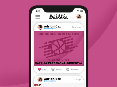Debut Shot debut dribbble invitation invite iphone mockup redesign shot
