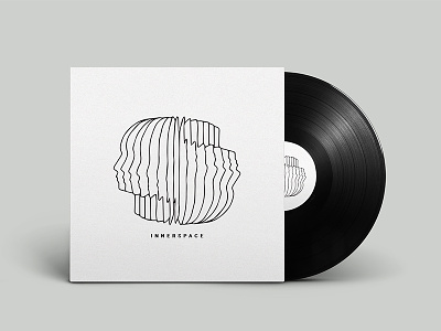 Vinyl album cover design for 'Innerspace records'