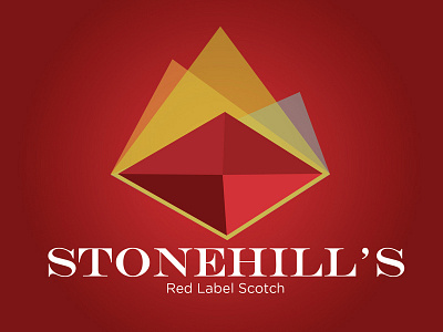 Stonehill's V.2 hill label liquor mountains packaging red stone update