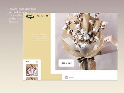 Flowers shop design design figma flowers minimal ui ux web website