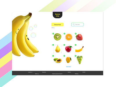 Fruit main page branding design figma ui ux web website