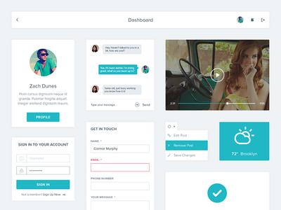 Free Flat UI Kit