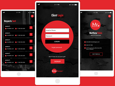Review Manager App app design ui design