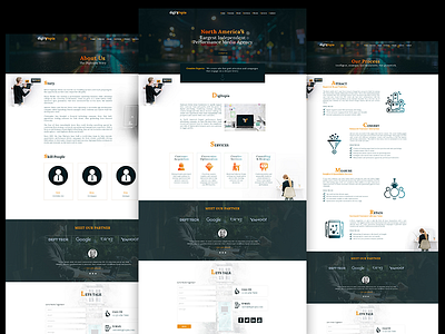 Website Design For Digital Agency agency web design ui design web design website