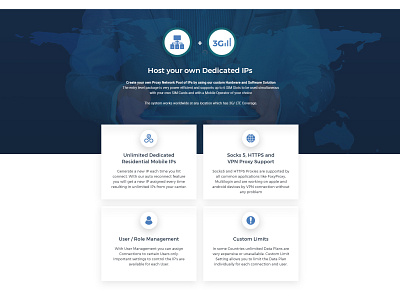 3g manager landing page