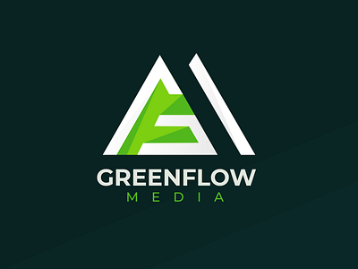 Greenflow Media Logo branding illustration logo design