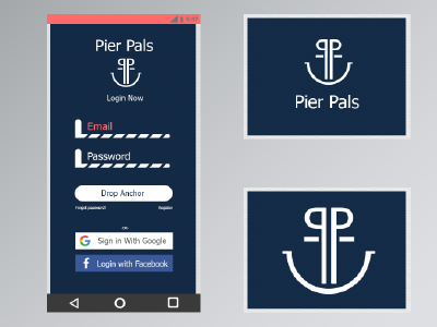 Peir Pals 001.5 anchor dailyui logo ocean sea