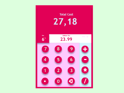 004 Candy Calc 004 calculator candy dailyui