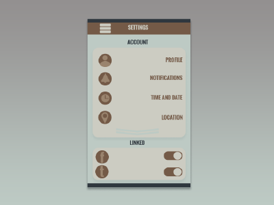 Set things 009 dailyui page settings ui