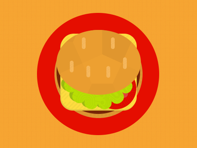 Saaaaaay Burger! burger fastfood flatdesign food icon