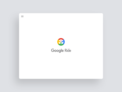 Google Ride app design flat google design ui vector
