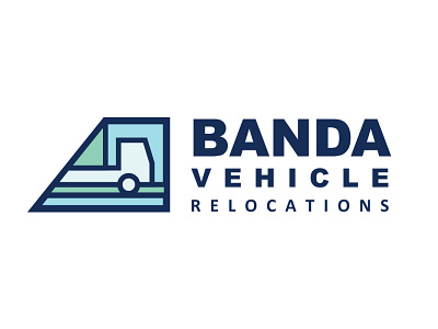 BANDA Vehicle Relocations Logo branding design drawing graphic design illustration logo vector