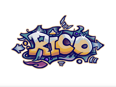 Street Art - Rico artwork contemporary art design drawing graffiti art graffiti digital illustration streetart