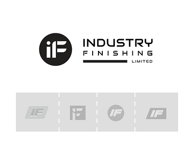 Industry Finishing Logo branding design drawing graphic design industrial logo logo typography vector