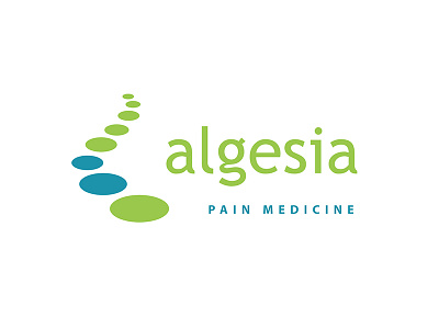 Algesia Logo branding healthcare logo