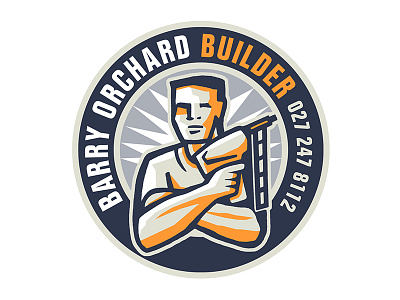 Barry Orchard Builder builder construction logo design