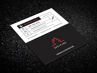 Specfire - Business Cards branding business card graphic design logo design