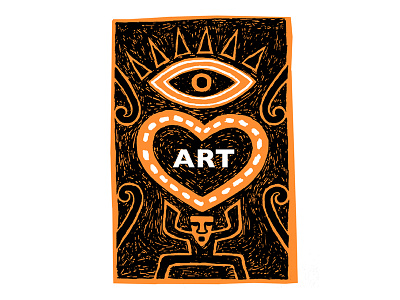 Eye Love Art - T shirt Design drawing iconography illustration t shirt design