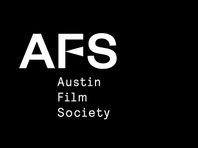 AFS Logo Outtake austin film logo monospace projection society
