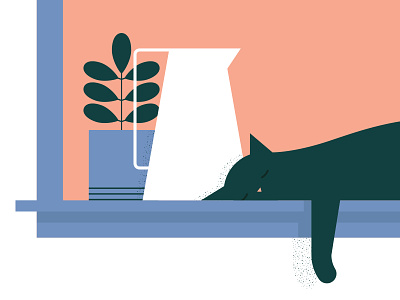 "Sill Life" WIP cat nap pitcher plant sun window