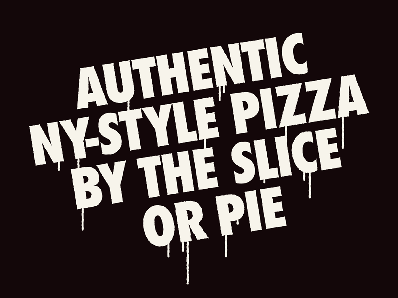 PIZZA TIME austin illustration new york nyc pizza restaurant typography